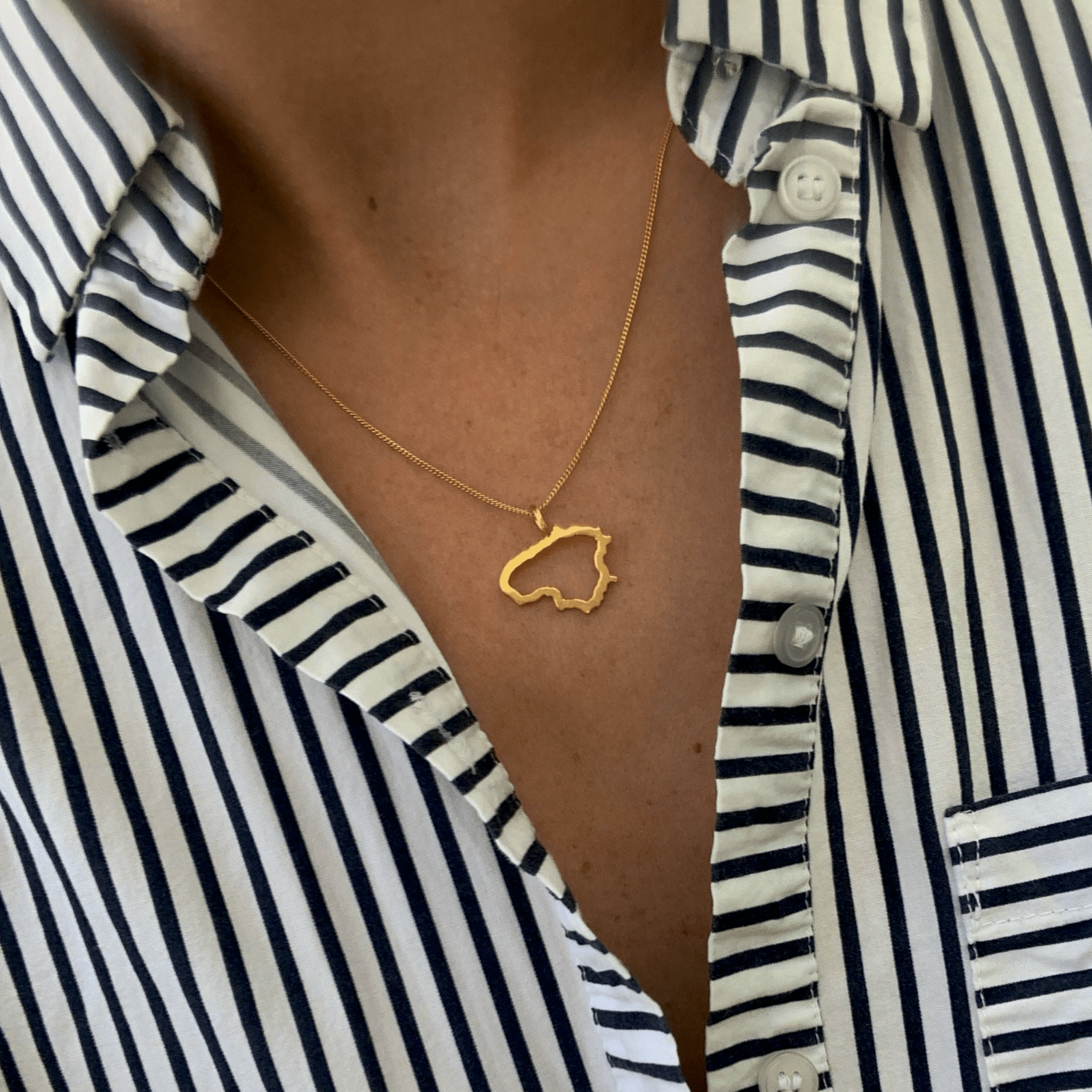 Paauksuotas Sidabrinis pakabukas "Lietuva"