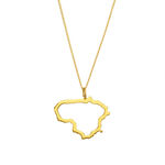 Paauksuotas Sidabrinis pakabukas "Lietuva"