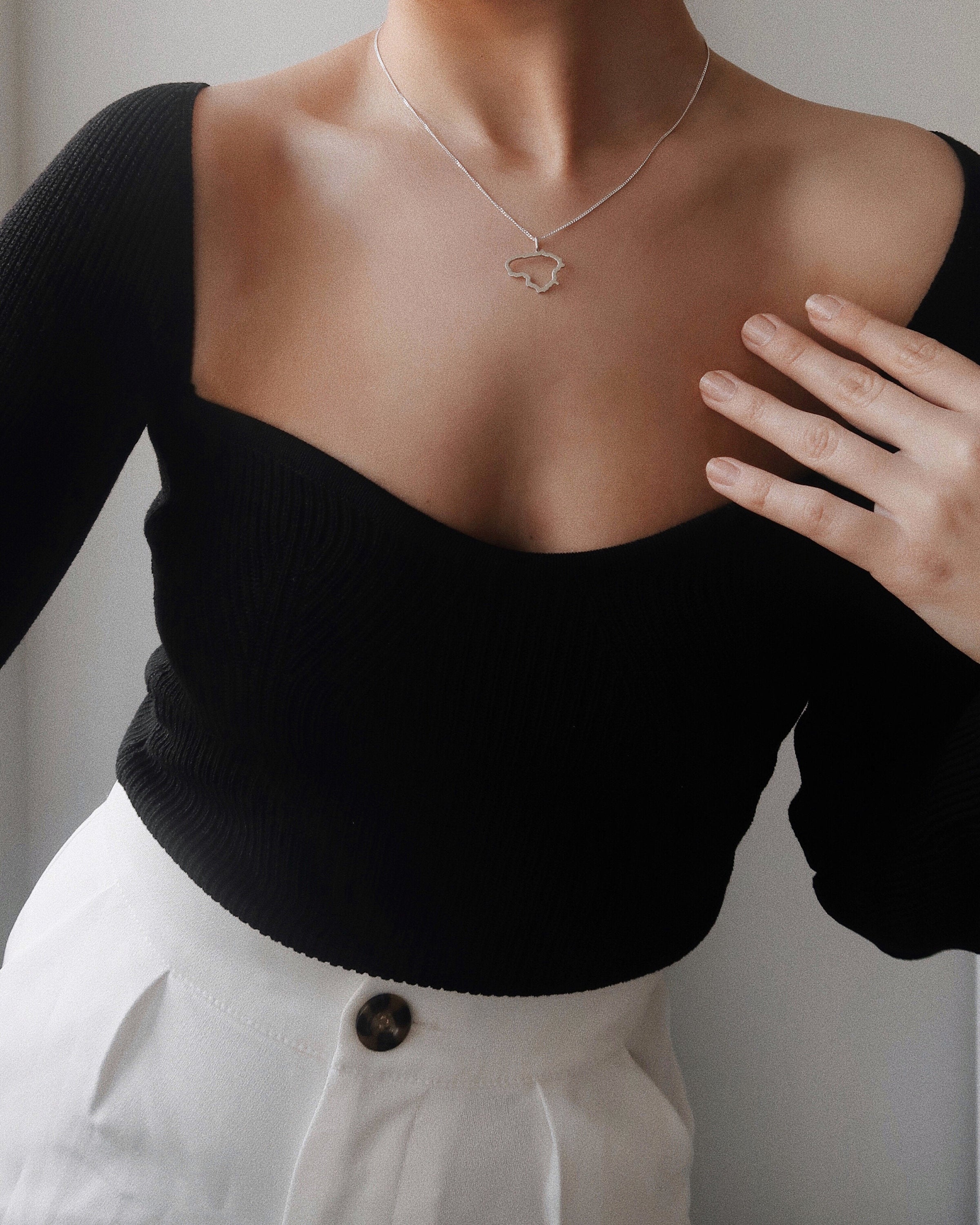 Sidabrinis pakabukas "Lietuva"